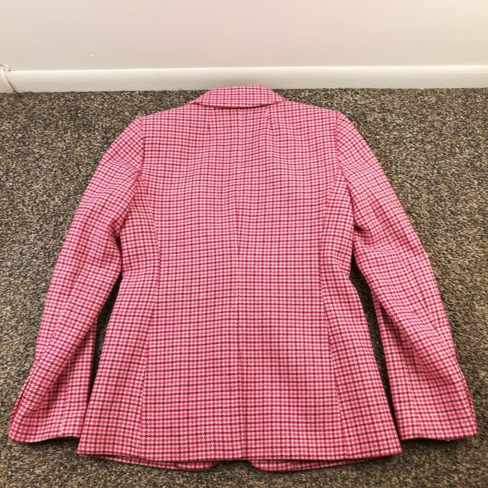 J. Crew Pink Houndstooth Skirt Suit Set - Picture 10 of 16